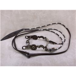 Marked Vogt Performax Silver Inlaid Bit- Carmel Cheek Wyoming Halfbreed Mouth- Crescent Moons