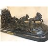 Image 6 : Marked "Stagecoach" By CM Russell Copyright ASB Bronze- 22"L X 9"H X 8.5"D