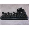 Image 8 : Marked "Stagecoach" By CM Russell Copyright ASB Bronze- 22"L X 9"H X 8.5"D