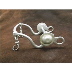 Marked Star Steel Silver Bit- Silver Conchos- Martinez Cheek Halfbreed Mouth- Slobber Bar