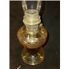 Image 3 : 1939 Washington Drape Round Base Model B41 Amber Crystal Aladdin Lamp- Manual-23"H X 6.25" Base