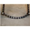 Image 4 : Unmarked Silver Inlaid Bit- Las Cruces Cheek Spade Mouth- Slobber Bar- Rein Chains Hangers