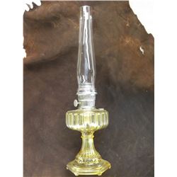 Cathedral Amber Model B-109 Aladdin Lamp- 1934- Manual- 24"H X 5.5"Base