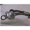 Image 1 : Marked Squashed M's Silver Inlaid Bit- California Cheek Halfbreed Mouth- Slobber Bar