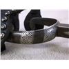Image 3 : Star Marked Beurmann Silver Inlaid Spurs- Hand Forged Steel- 20 Point Rowel- .6" Bands 2.5" Shanks