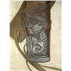 Image 2 : Tooled Double Gun Belt With Tie Downs- 12 Loops- 41"L X 3"W