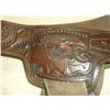 Image 3 : Tooled Double Gun Belt With Tie Downs- 12 Loops- 41"L X 3"W