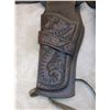 Image 5 : Tooled Double Gun Belt With Tie Downs- 12 Loops- 41"L X 3"W