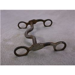 Marked Crockett Silver Overlaid Bit Short Shank Curb Mouth