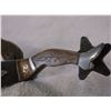 Image 3 : Marked Hall Silver and Copper Overlaid Lady Legs Spurs- .75" Band 2.5" Shanks- Straps