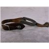 Image 6 : Unmarked Silver and Copper Overlaid Lady Legs Spurs- .6" Bands and 2.5" Shanks- Straps