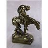 Image 3 : Pompeian Bronze End of Trail Bookends- #147- 8"H X 5.25"L X 2.5" D