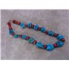 Image 1 : Coral and Turquoise Necklace- 26"
