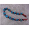 Image 2 : Coral and Turquoise Necklace- 26"