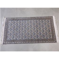 Silk Persian Rug- Fringed- 72"L X 36"W