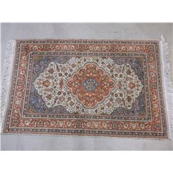 Wool Persian Rug- Fringed- 81"L X 50"