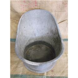 Marked Krauss Galvanized Bathtub- 20"H X 30"L X 22.5"W