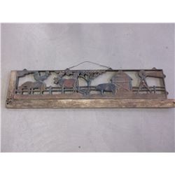Cast Iron Farm Scene- 46"L X 11.5"W