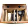 Image 4 : Marked Vigilant Inc. Humidor- 17.5" W X 13.5 "D X 7"H- Handles- Accessories