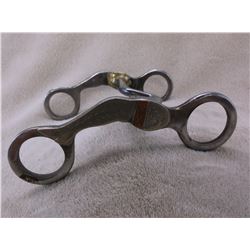 Double Marked Walt Rambo Austin TX Silver and Copper Overlaid Bit- Lady Legs- Short Shank Curb Mouth