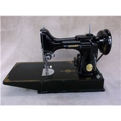 Singer Featherlite Sewing Machine With Case- All Accessories- Runs Like a Top
