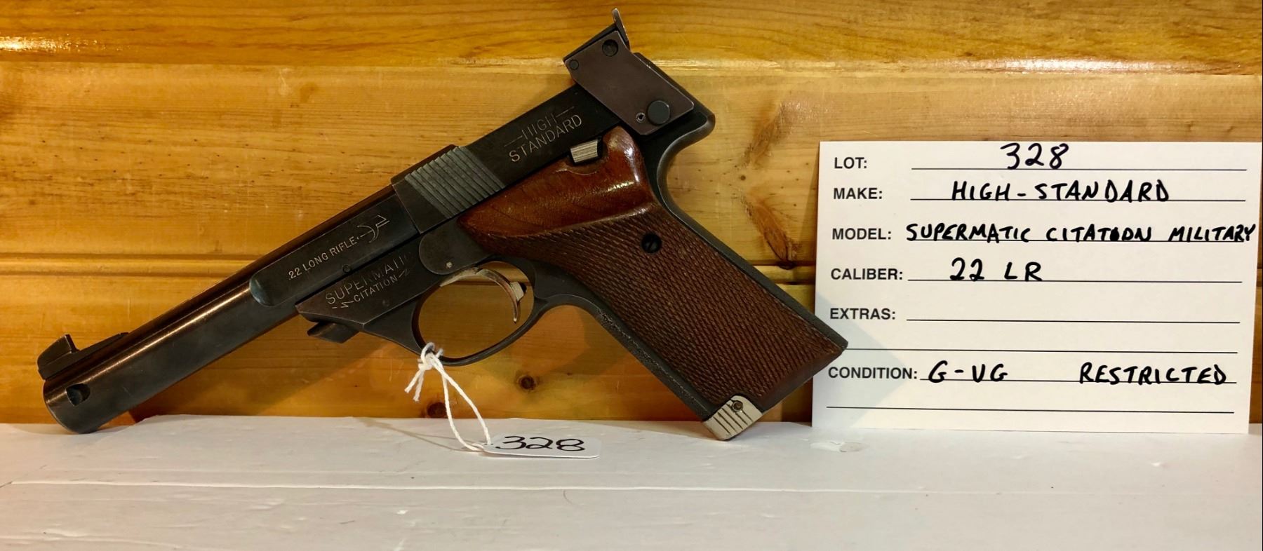 HIGH STANDARD, SUPERMATIC CITATION MILITARY, .22 LR HIGH STANDARD, SUPERMATIC CITATION MILITARY, .22 LR