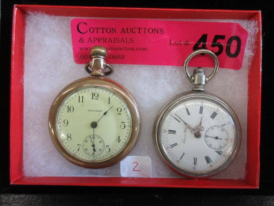 Vintage Tavannes & Waltham Pocket Watches