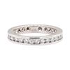 Image 1 : 14KT White Gold 0.90 ctw Diamond Eternity Band