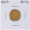 Image 1 : 1853 $2 1/2 Liberty Head Quarter Eagle Gold Coin