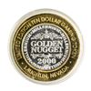 Image 2 : .999 Silver Golden Nugget Laughlin, Nevada $10 Casino Limited Edition Gaming Tok