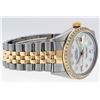 Image 3 : Rolex Men's Two Tone 14K Mother Of Pearl Baguette Diamond Datejust Wristwatch