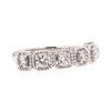 Image 1 : 14KT White Gold 0.63 ctw Diamond Ring