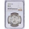 Image 1 : 1892-CC $1 Morgan Silver Dollar Coin NGC MS63