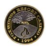 Image 1 : .999 Silver Foxwoods Resort Rhode Islands Casino $10 Limited Edition Gaming Toke
