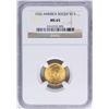 Image 1 : 1926 $2 1/2 Sesquicentennial Commemorative Gold Coin NGC MS65