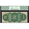 Image 2 : 1869 $2 Rainbow Legal Tender Note Fr.42 PCGS Very Fine 30