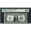 Image 1 : 1934 $1 Funnyback Silver Certificate Note Fr.1606 PMG Choice Uncirculated 63