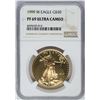 Image 1 : 1999-W $50 American Gold Eagle Coin NGC PF69 Ultra Cameo