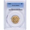 Image 1 : 1895 $5 Liberty Head Half Eagle Gold Coin PCGS MS62