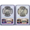 Image 2 : Lot of 1924-1925 $1 Peace Silver Dollar Coins NGC MS65