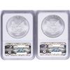 Image 2 : Lot of 2009 & 2010 $1 American Silver Eagle Coins NGC MS69 Early Releases