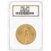 Image 1 : 1924 $20 St. Gaudens Double Eagle Gold Coin NGC MS63