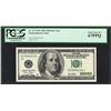 Image 1 : 2001 $100 Federal Reserve STAR Note PCGS Superb Gem New 67PPQ