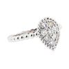 Image 1 : 14KT White Gold 0.39 ctw Diamond Cluster Ring