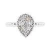 Image 2 : 14KT White Gold 0.39 ctw Diamond Cluster Ring