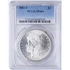 Image 1 : 1881-S $1 Morgan Silver Dollar Coin PCGS MS64