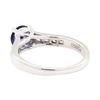 Image 3 : Platinum 0.96 ctw Sapphire and Diamond Ring