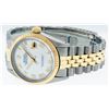 Image 2 : Rolex Men's Two Tone 14K Mother Of Pearl Roman Datejust Wristwatch