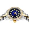 Image 3 : Rolex Ladies Two Tone 14K Blue Vignette VS Diamond Datejust Wristwatch