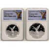 Image 1 : Lot of 2018 Mexico 1 Onza & 1/2 Onza Libertad Proof Coins NGC PF70 Ultra Cameo